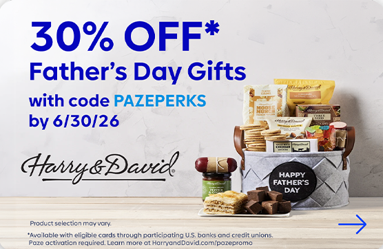 30% off Father's Day Gifts with code PAZEPERKS by 6/30/26