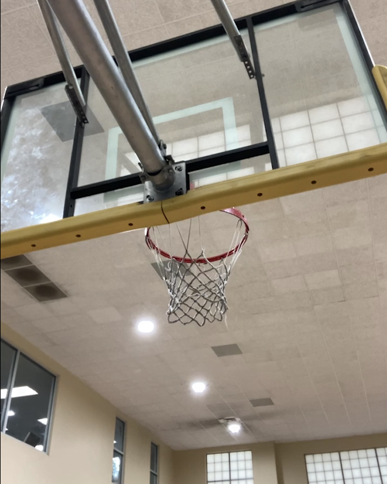 A basketball hoop