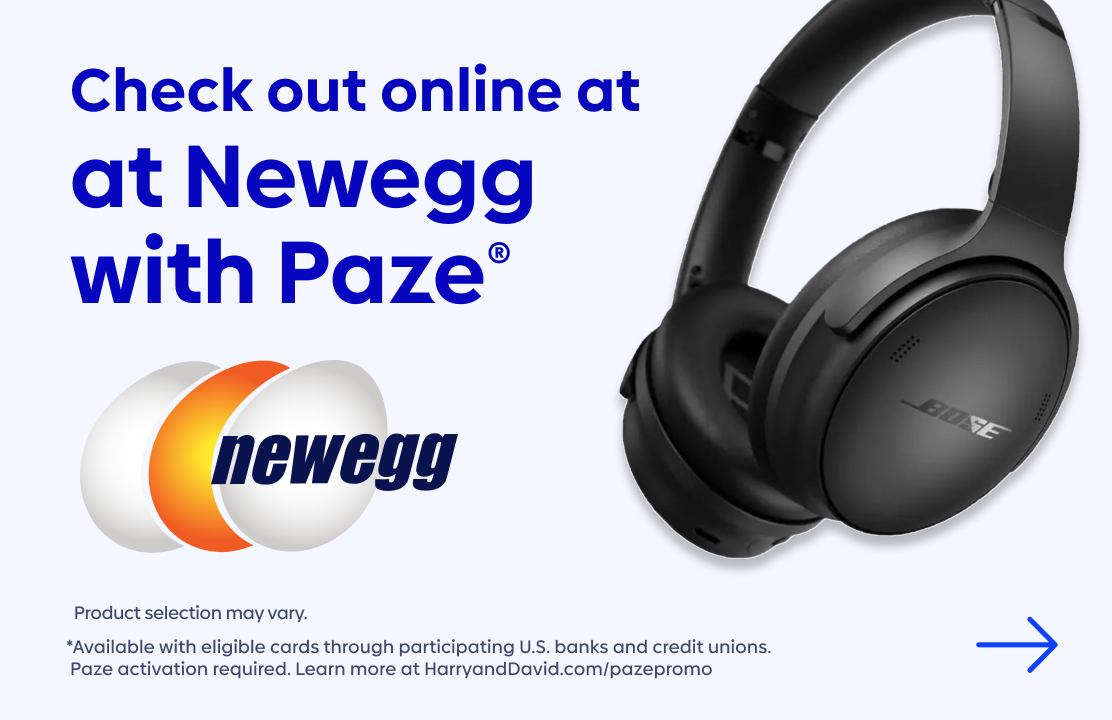 Check out online at Newegg with Paze